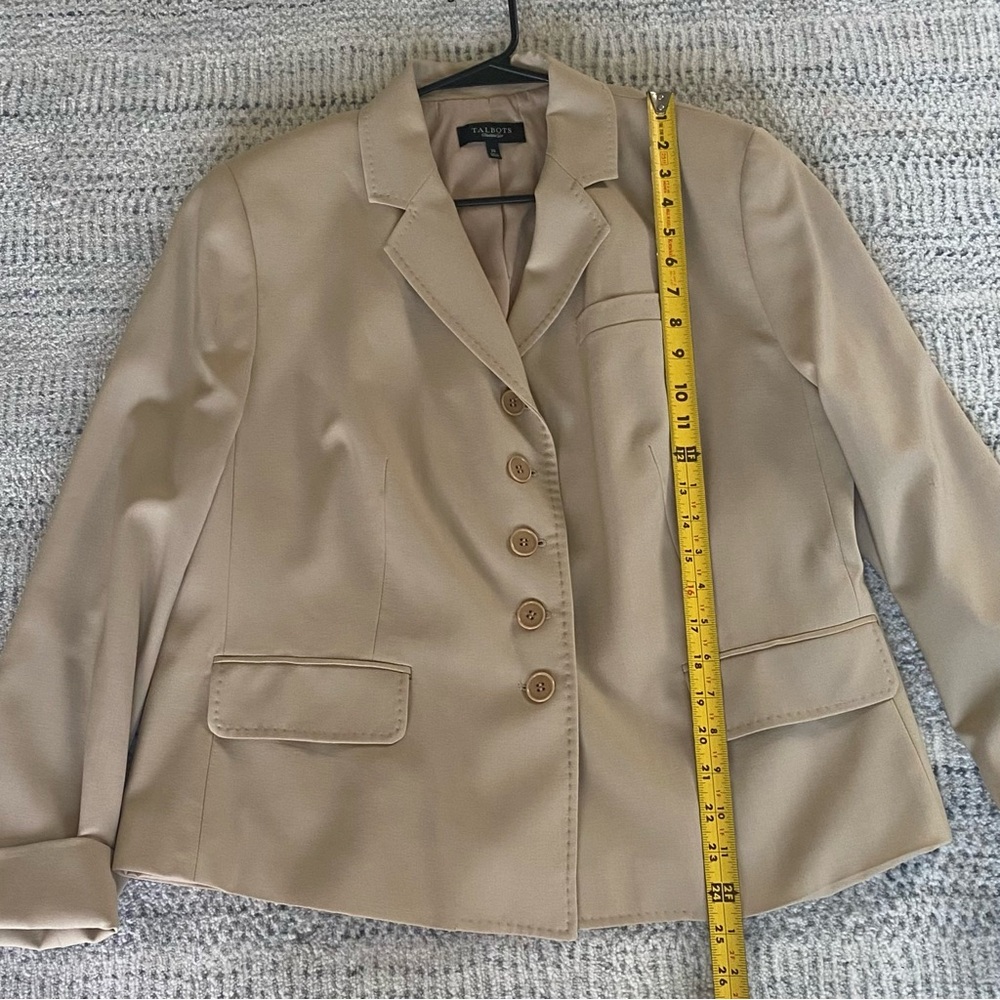 Talbots Wool Blend Blazer Tailored Fit - Picture 6 of 9